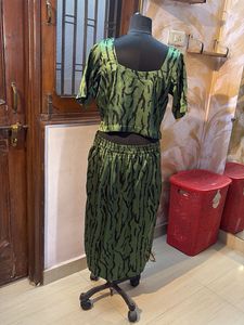 Green &amp; Black Co-ord Set