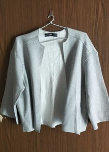 Zara Knit Grey Style Upper Shrug