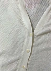 Pretty Korean Off White Top