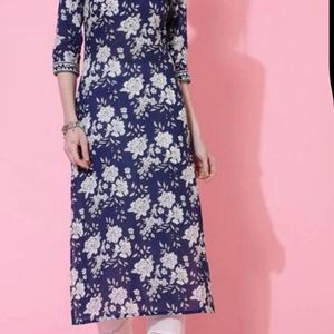Floral Print Kurti Set