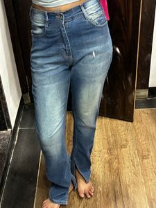 Street9 Blue Denim Jeans with Slit Hem – Size 26