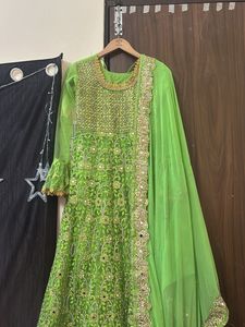 Elegant Green Anarkali Suit