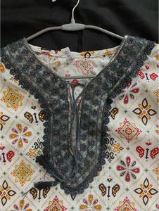 Multicolour Rajasthani Print Short Kurti