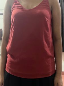Rust Spaghetti Strap Tank