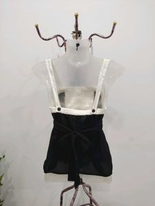 H&amp;M Black &amp; White Tie Top