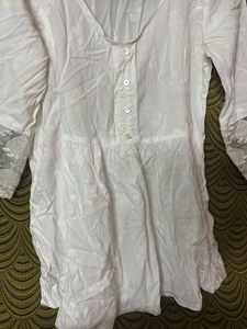 White Embroidered Top