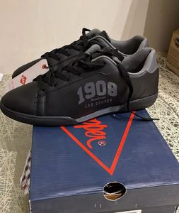 AUTHENTIC LEE COOPER 1908 LACE UPBLACK SNEAKERS