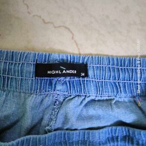 Light Blue Denim Joggers