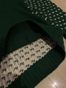 Green Reindeer Sweater