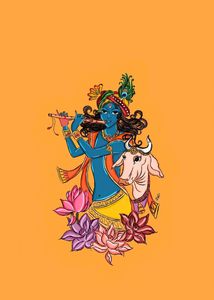 Lord Krishna Poster&#39;s Pack Of 2