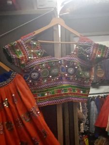 Orennge Garba Choli