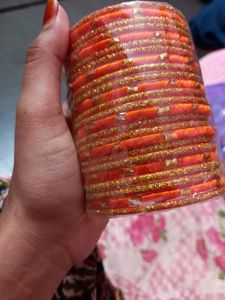 PINK🩷& ORANGE 🧡 BANGLES
