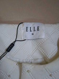 Elegant White Quilted Jacket