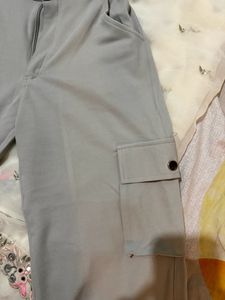 Black And Grey Six Pocket Korean Trouser Combo