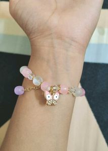 Pastel Beaded Charm Bracelet