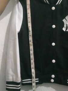 NY Black And White Jacket With Tich Buttons