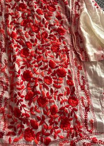 Red Embroidered Suit Set