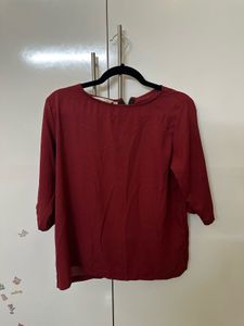 XL size miss Chase Maroon Top With Back Tie