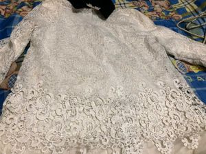 Pretty While Lace Dress