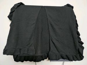 Black Winter Woolen Wrap Jacket