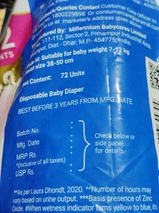 Littles Premium Diaper Pants (M - 72 Count)