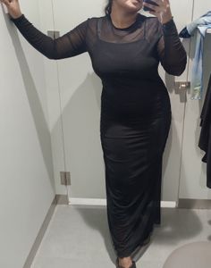 Sheer Black Maxi Dress