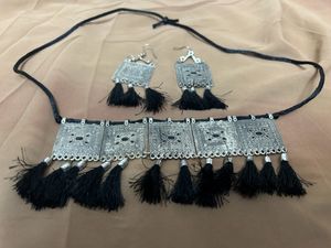 Oxidised Choker Set