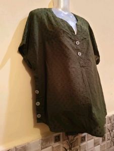 Size XL/XXL 🎁Buy 2 Get 1 Free🎁Olive Green Top