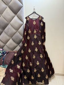 Beautiful Cutout Sleeves Gown