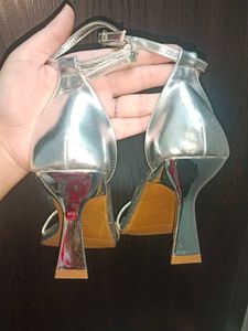 Zara Silver Heels