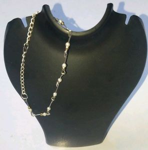 Necklace,Braslate,Eyerring Silver Chain adjustable