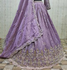 Elegant Lavender Lehenga Choli Set