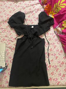 Black Cutout Mini Dress
