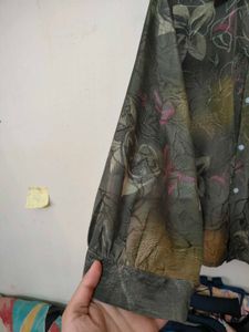 Floral Print Button-Down Shirt