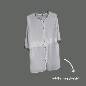 White shirt dress