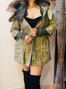 Stylish Olive Green Parka