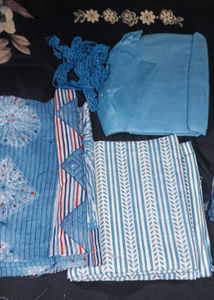 All 3⃣ Dress Material @ 650( 3 Colours :🟡 🔵  🌚)