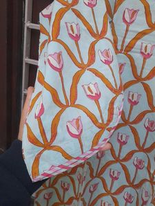 PINK BLUE COTTON KURTA