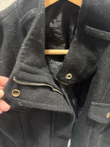 Thrifted Black Military Style Cropped Jacket