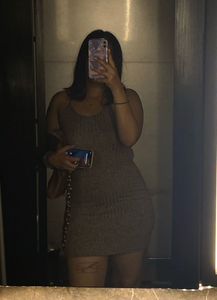 Gray Knit Tank Dress