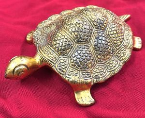 Vintage Style Turtle Figurine Use For Home Office