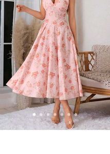 Halter Neck Floral Maxi Dress