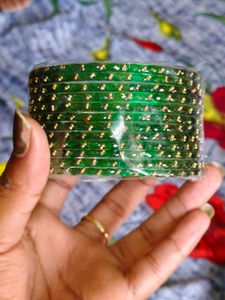 Raindrop crystal glass bangles