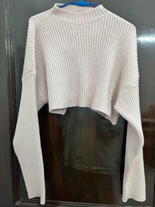 Cropped Knit Sweater