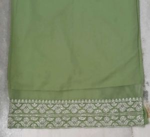 Embroidered Green Kurti