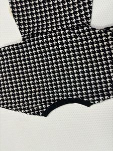 Black and white bodycon dress