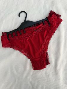 H&amp;M Red &amp; Maroon Brazillian Briefs - New Size-M