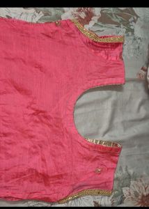Chanderi rose kurta