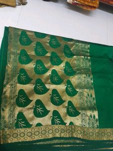 AttractivePoly Cotton Saree Good Condition