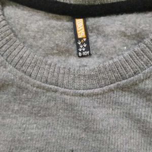 Gray Weekend Graphic Sweater